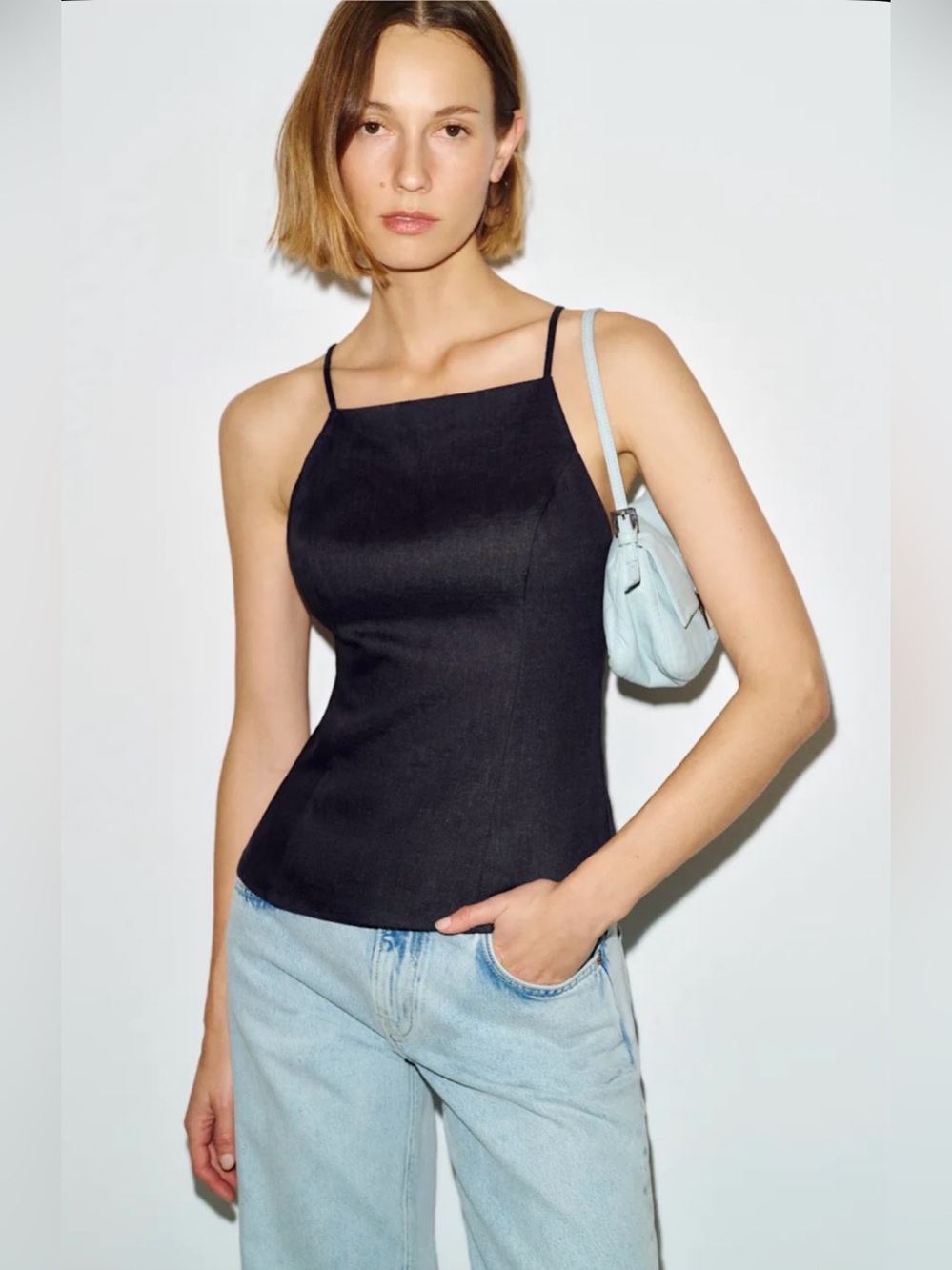 NWT Reformation Finley Linen Top size 4